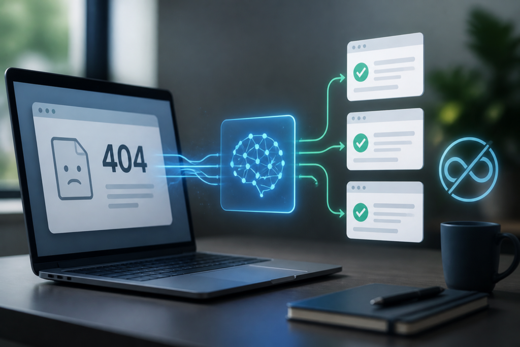 AI WordPress SEO plugin for 404 redirects