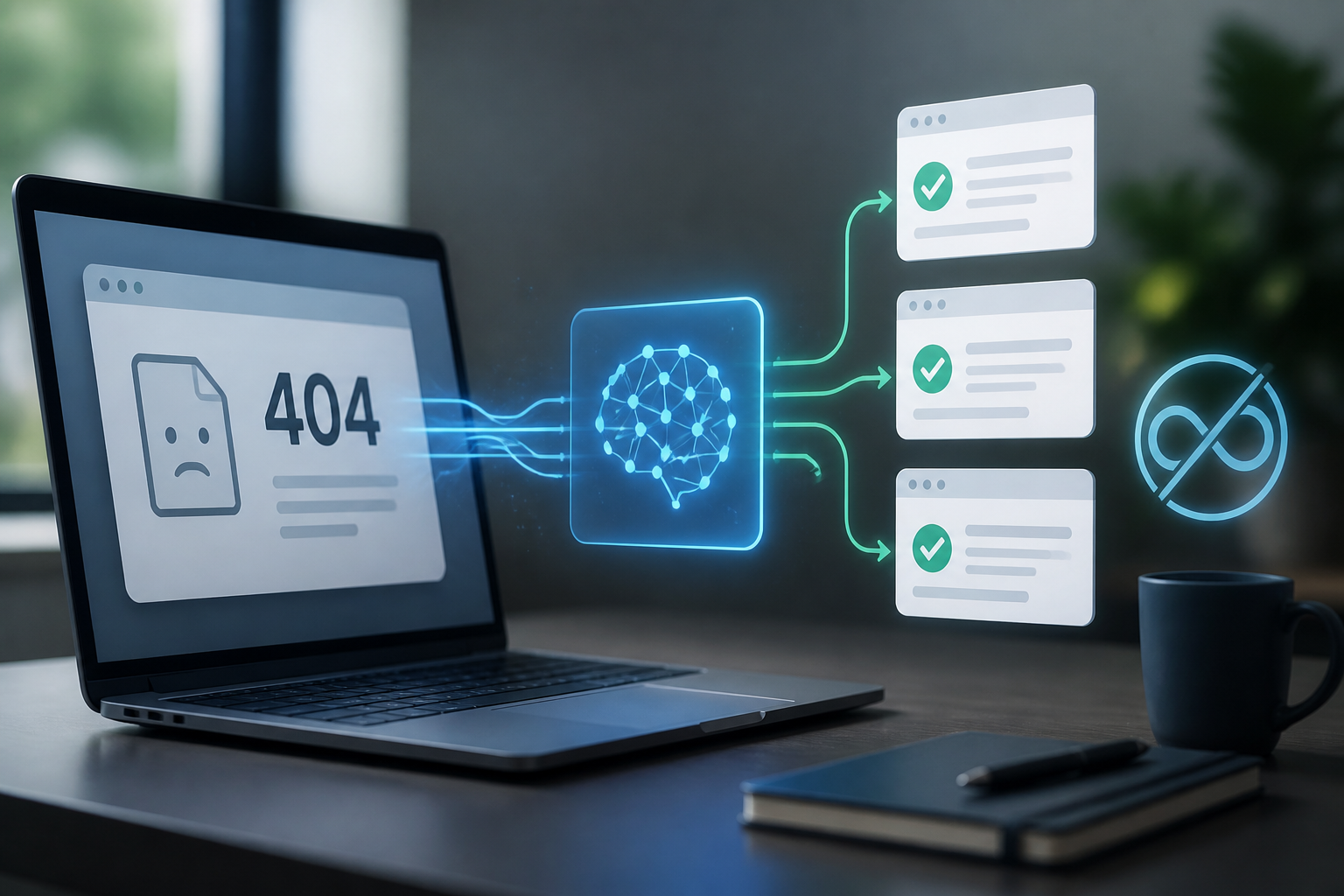 AI WordPress SEO plugin for 404 redirects