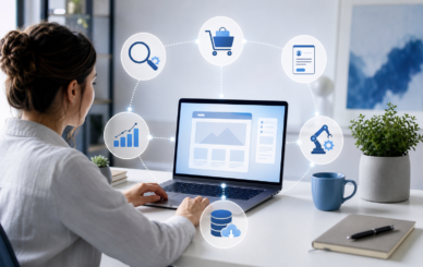 Small business WordPress plugin workflow planning with SEO, ecommerce, and automation concepts