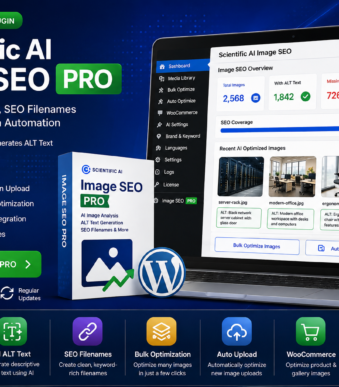 Scientific AI Image — WordPress Image SEO Plugin, AI ALT Text Generator, WooCommerce Image SEO, Automatic ALT Text WordPress
