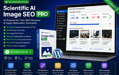 Scientific AI Image — WordPress Image SEO Plugin, AI ALT Text Generator, WooCommerce Image SEO, Automatic ALT Text WordPress
